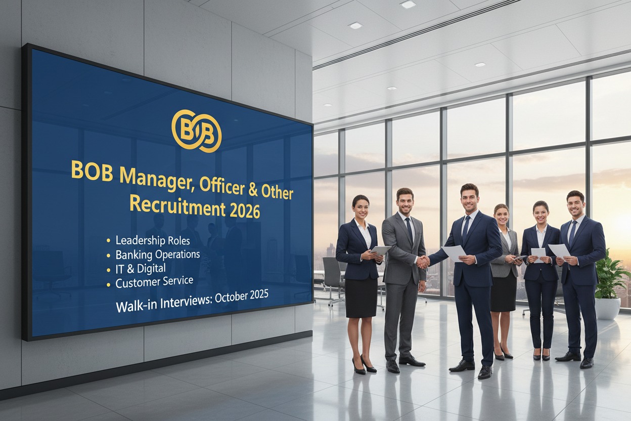 BOB Manager, Officer & Other Recruitment 2026 – 418 Vacancies | Apply Online @ anyjobalert