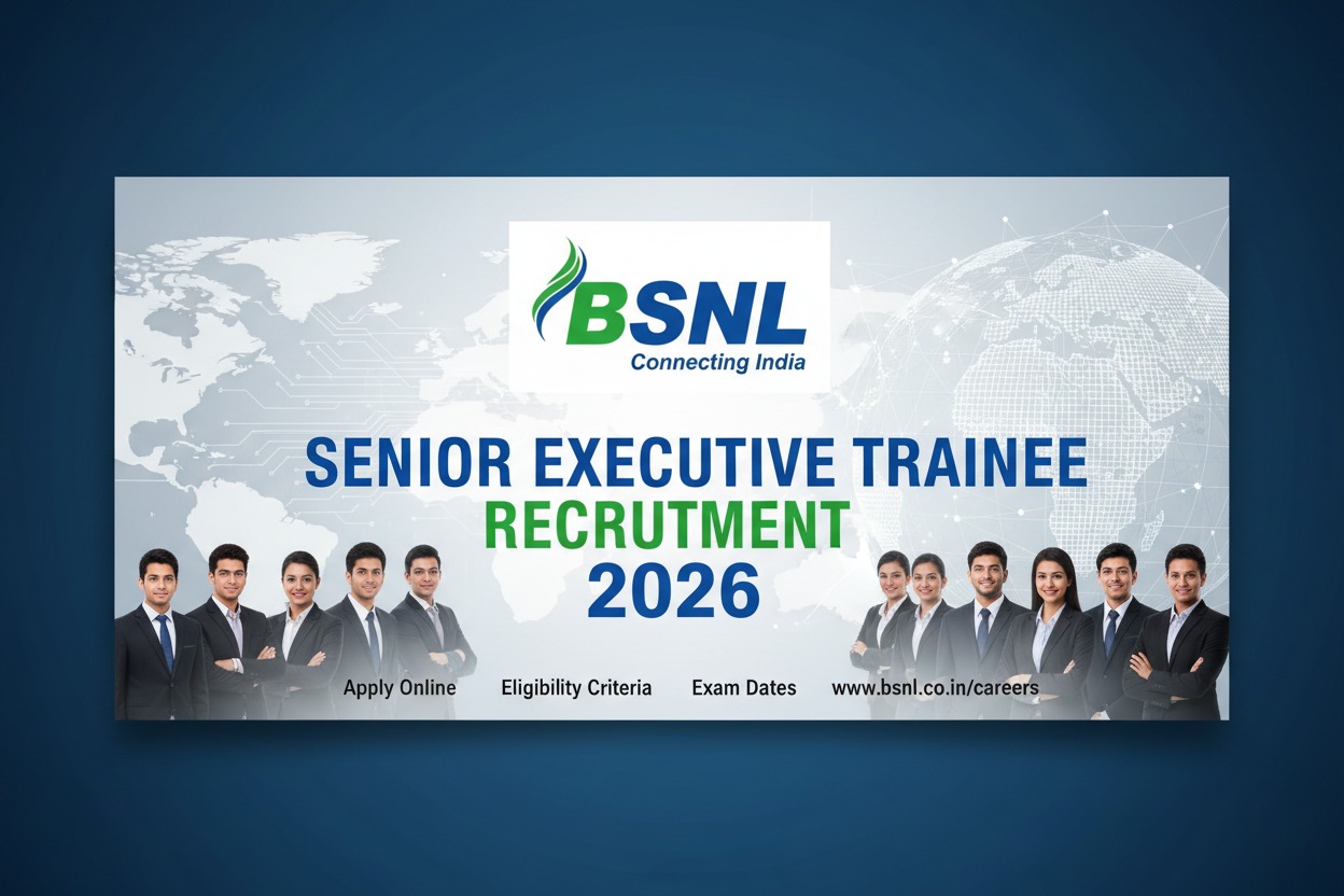 BSNL Senior Executive Trainee Recruitment 2026: Apply Online for 120 Posts | anyjobalert