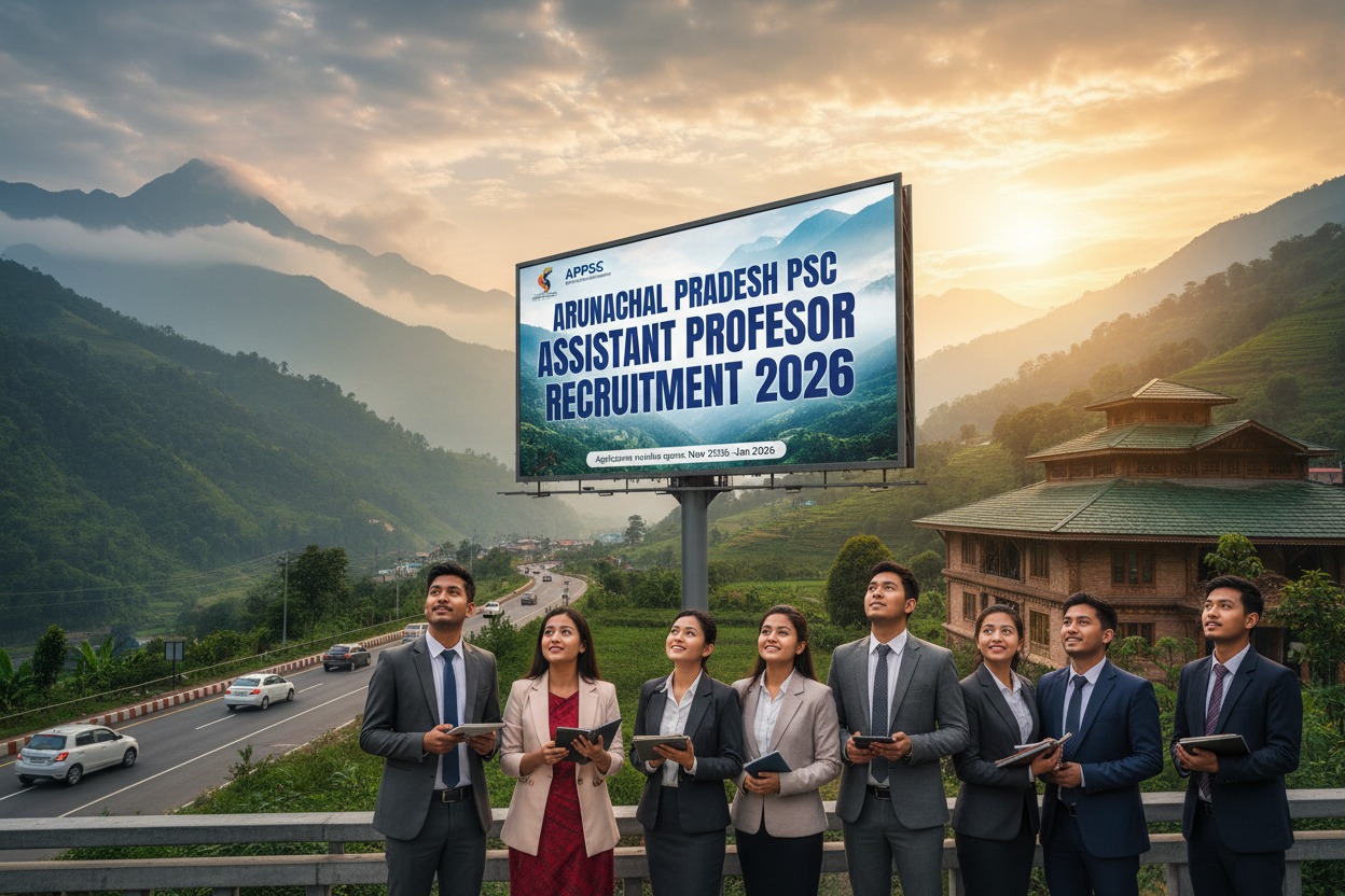 Arunachal Pradesh PSC Assistant Professor Recruitment 2026: 145 Teaching Vacancies Announced | anyjobalert