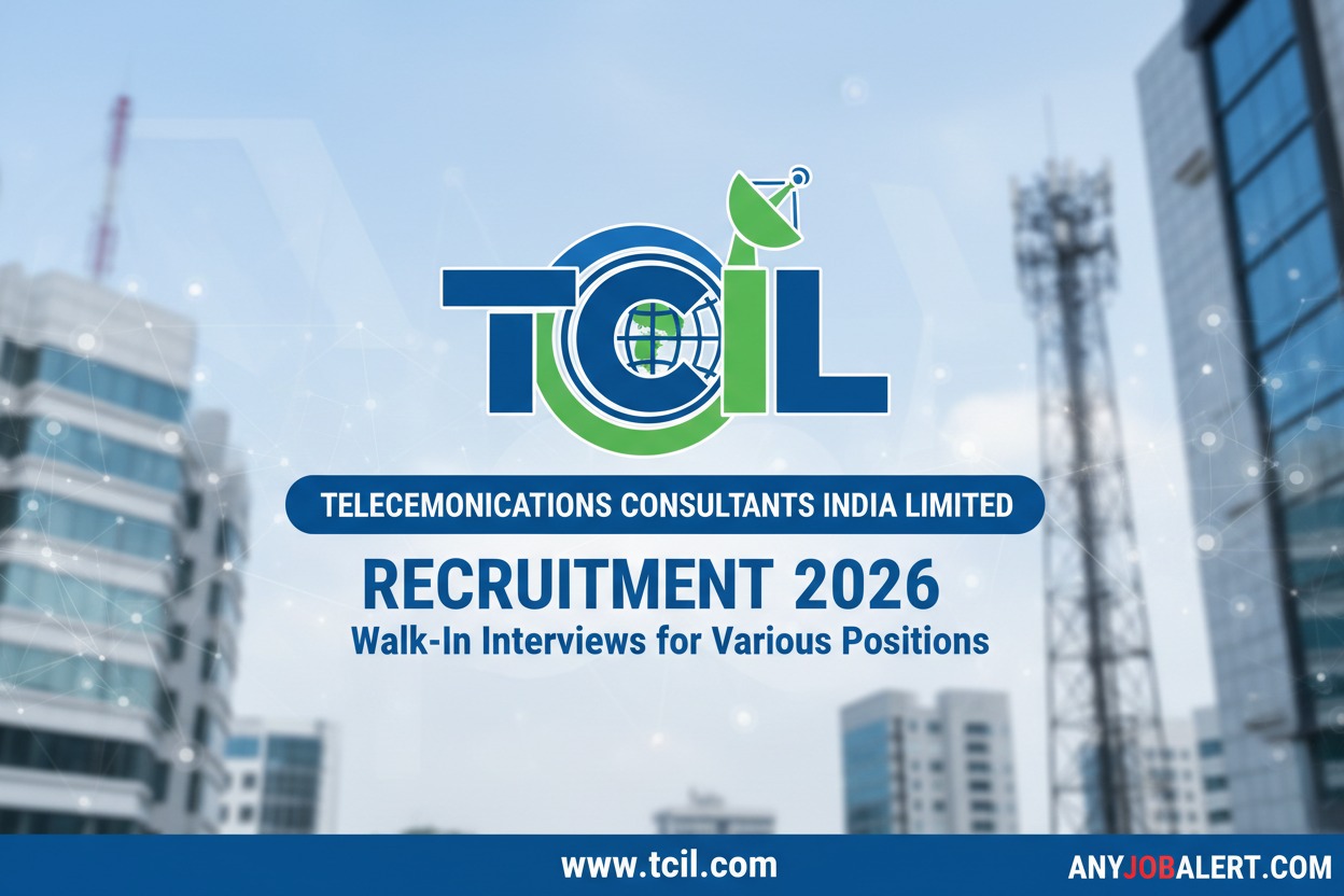Telecommunications Consultants India Limited TCIL Recruitment 2026 – Apply for 24 Engineer, Store In Charge & Other Posts | Last Date 22 February