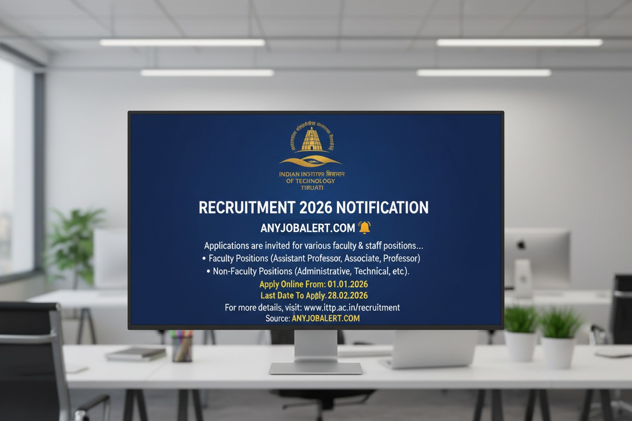 IIT Tirupati Recruitment 2026 Notification – Institute Counsellor Vacancy (02 Posts) | Apply Before 05 March 2026