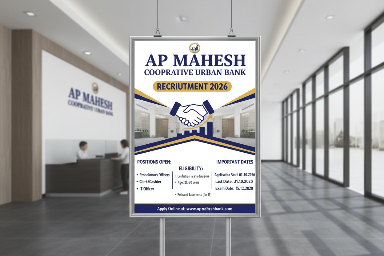 AP Mahesh Bank Recruitment 2026 – Branch Manager Vacancy | Apply Before 04 March 2026