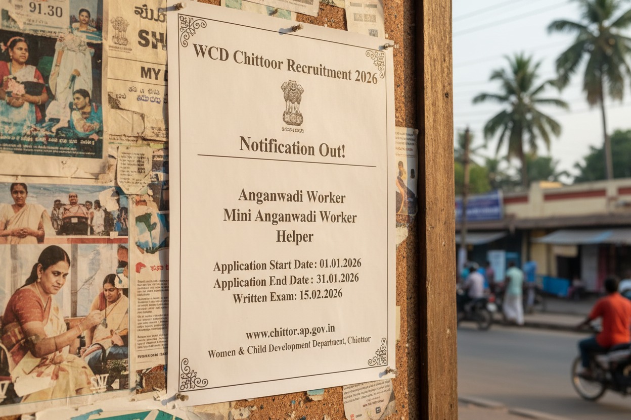 WCD Chittoor Recruitment 2026 Notification Out – Apply for 14 Centre Administrator, Office Assistant & Other Posts