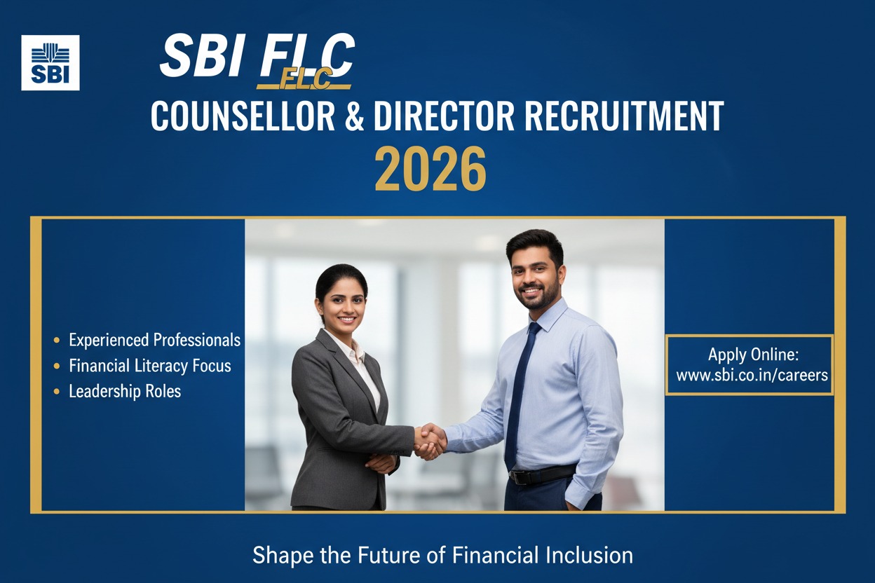 SBI FLC Counsellor & Director Recruitment 2026: 257 Vacancies for Retired Bank Staff
