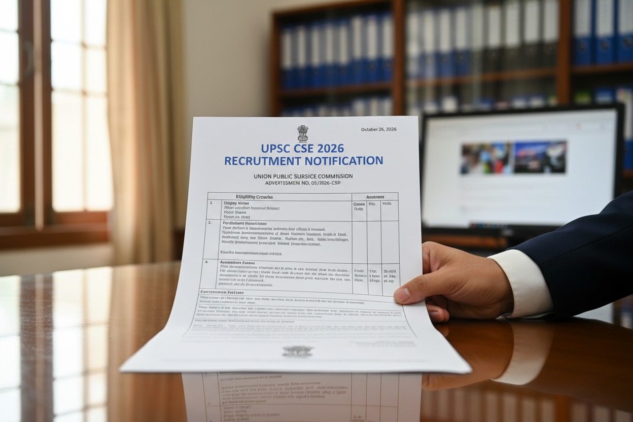 UPSC CSE 2026 Recruitment Notification Released – 933 Civil Services Vacancies for Graduates | AnyJobAlert