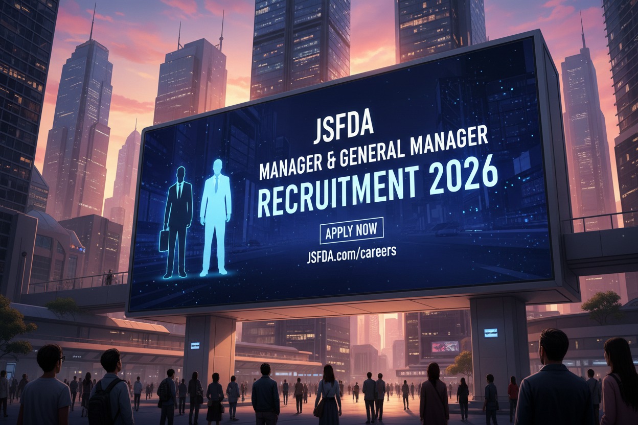 JSFDA Manager & General Manager Recruitment 2026 – Apply Online for 5 Engineering, MBA & CA Posts | AnyJobAlert
