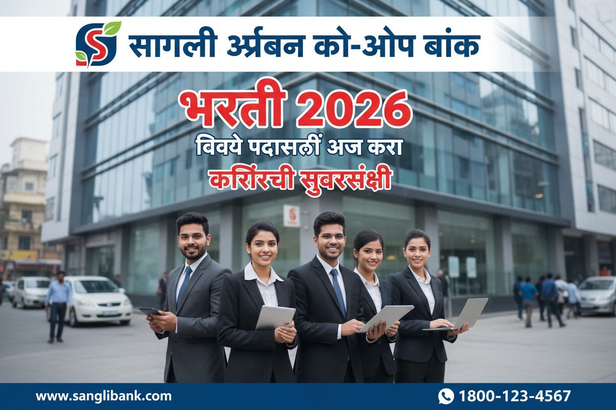 Sangli Urban Co-Op Bank भर्ती 2026: Divisional Officer पदांसाठी अर्ज सुरू – पात्रता, शेवटची तारीख, पूर्ण माहिती | AnyJobAlert