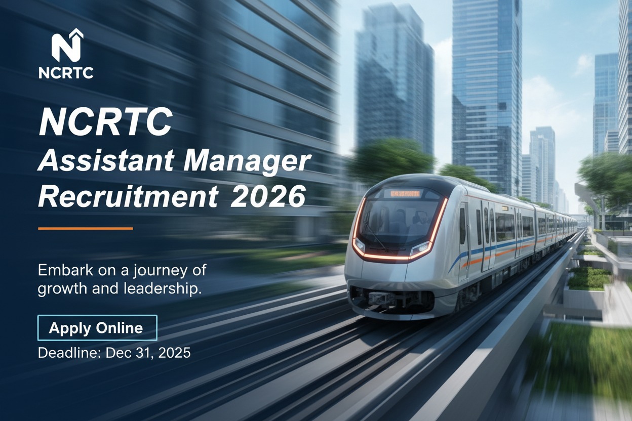 NCRTC Assistant Manager Recruitment 2026: Apply for 4 Engineering Vacancies Before April 17