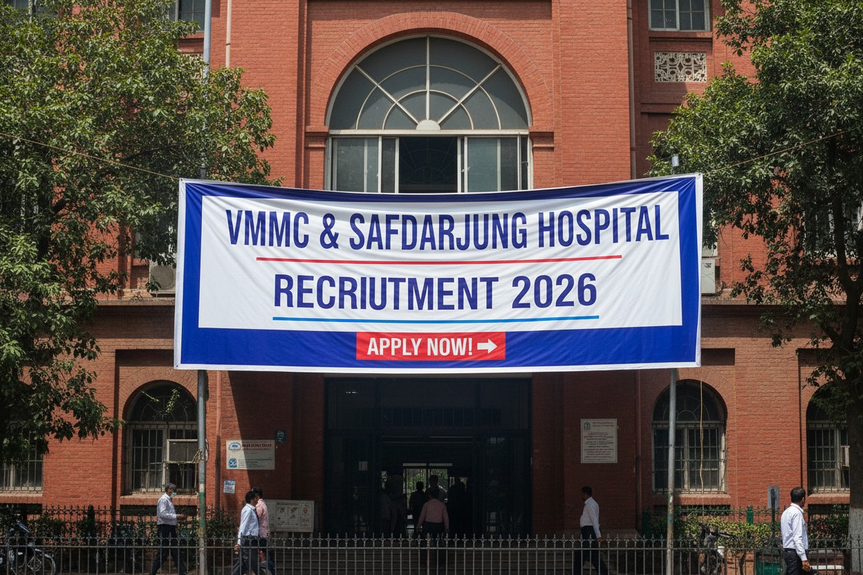 VMMC & Safdarjung Hospital Recruitment 2026 – Project Nurse Vacancy for GNM & ANM | Apply Before 05 March 2026