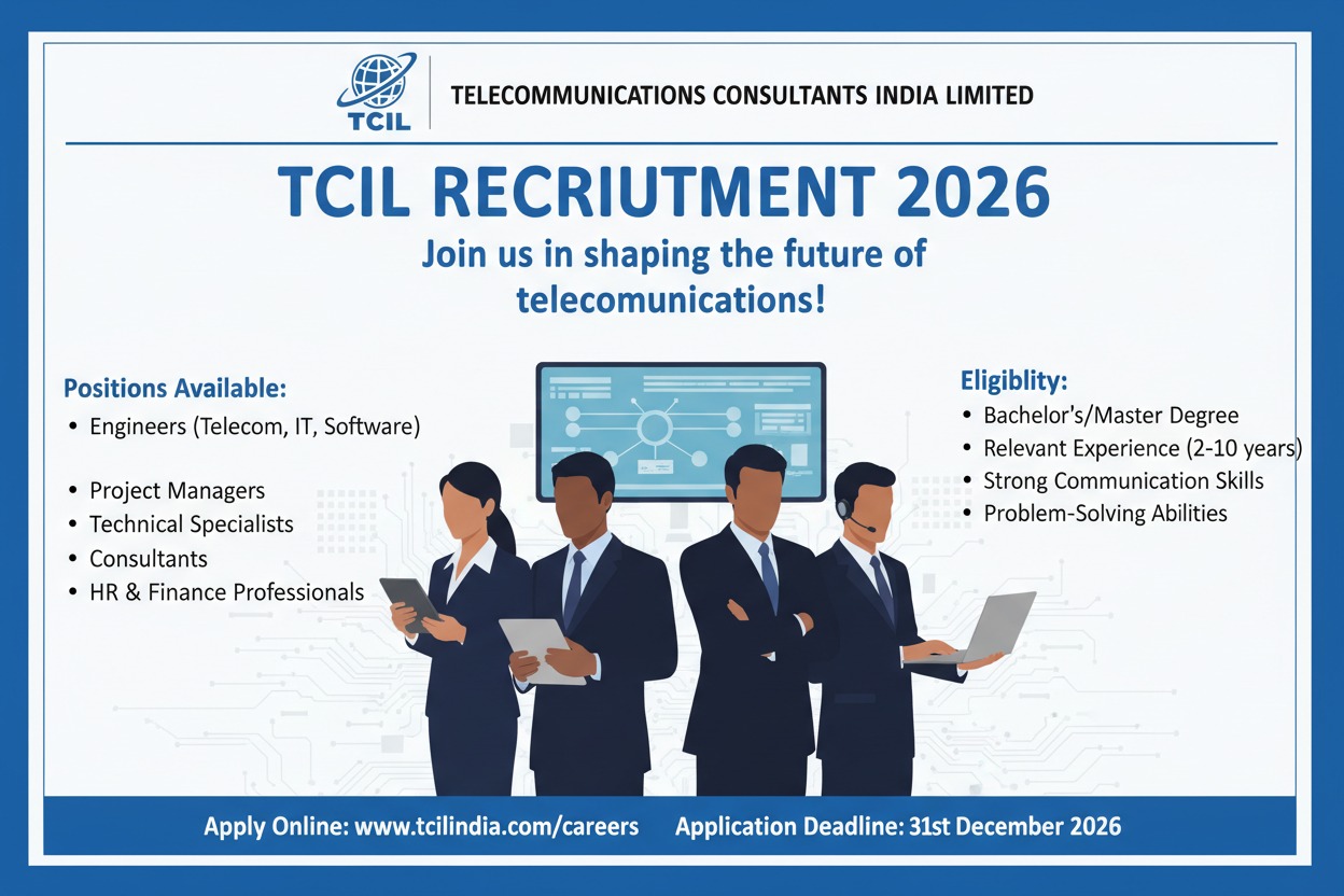 TCIL Recruitment 2026 Notification Out for Nursing Officer, Pharmacist & Other Posts | Apply Before 13 March 2026
