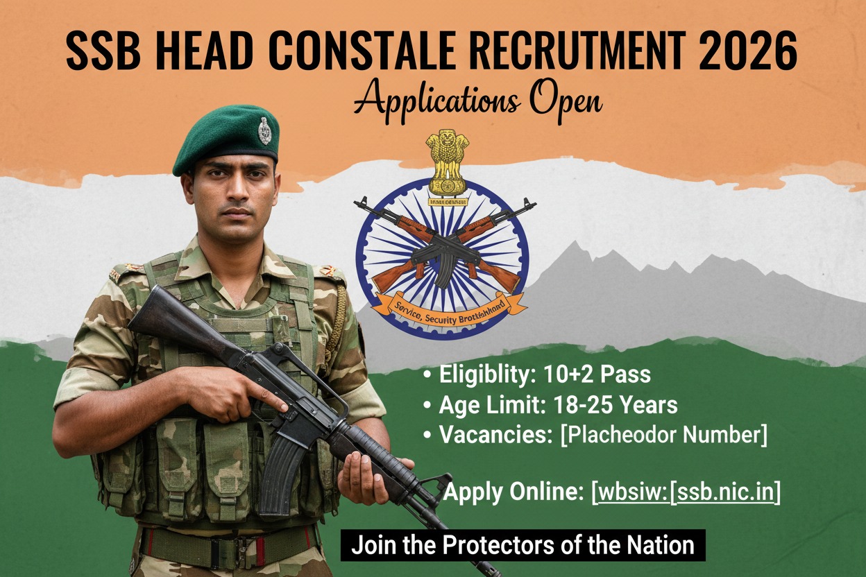 SSB Head Constable Recruitment 2026: Apply for 233 Vacancies Before April 20 – Full Eligibility & Details