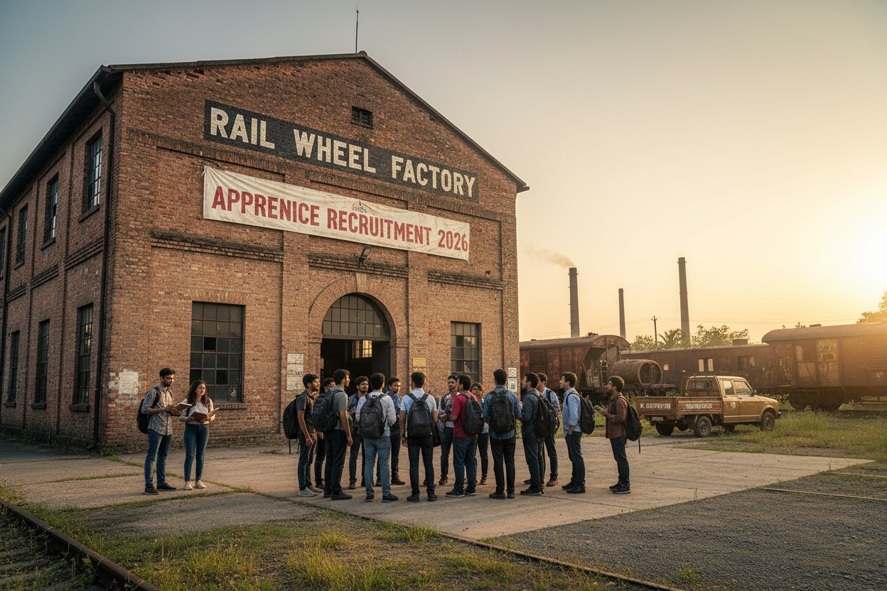 Rail Wheel Factory Apprentice Recruitment 2026 – 192 ITI Apprentice Posts | Apply Offline Before 01 April 2026 | AnyJobAlert