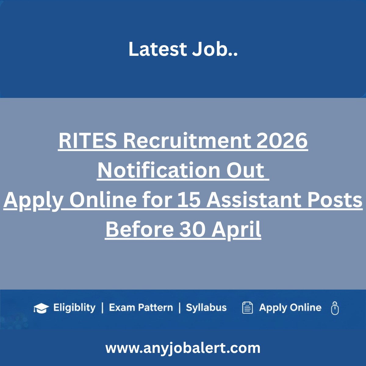 RITES Recruitment 2026 Notification Out