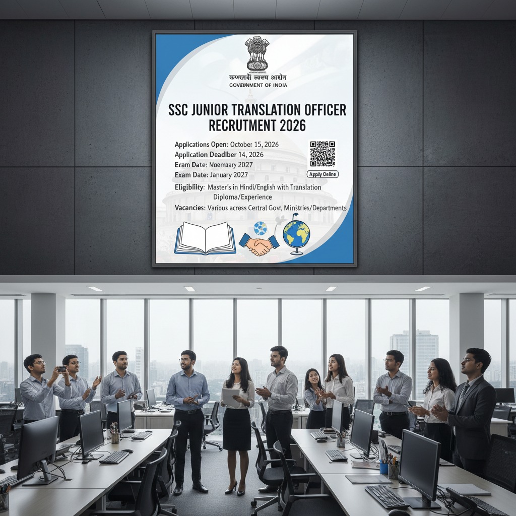 SSC Junior Translation Officer Recruitment 2026: 84 Vacancies | Apply Before 14 May