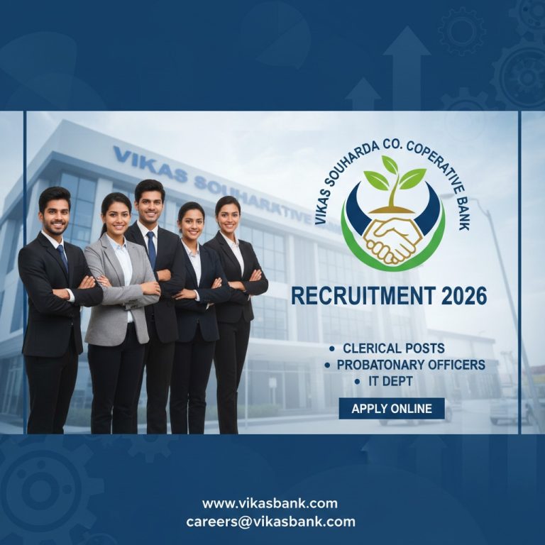 Vikas Souharda Co-operative Bank Recruitment 2026