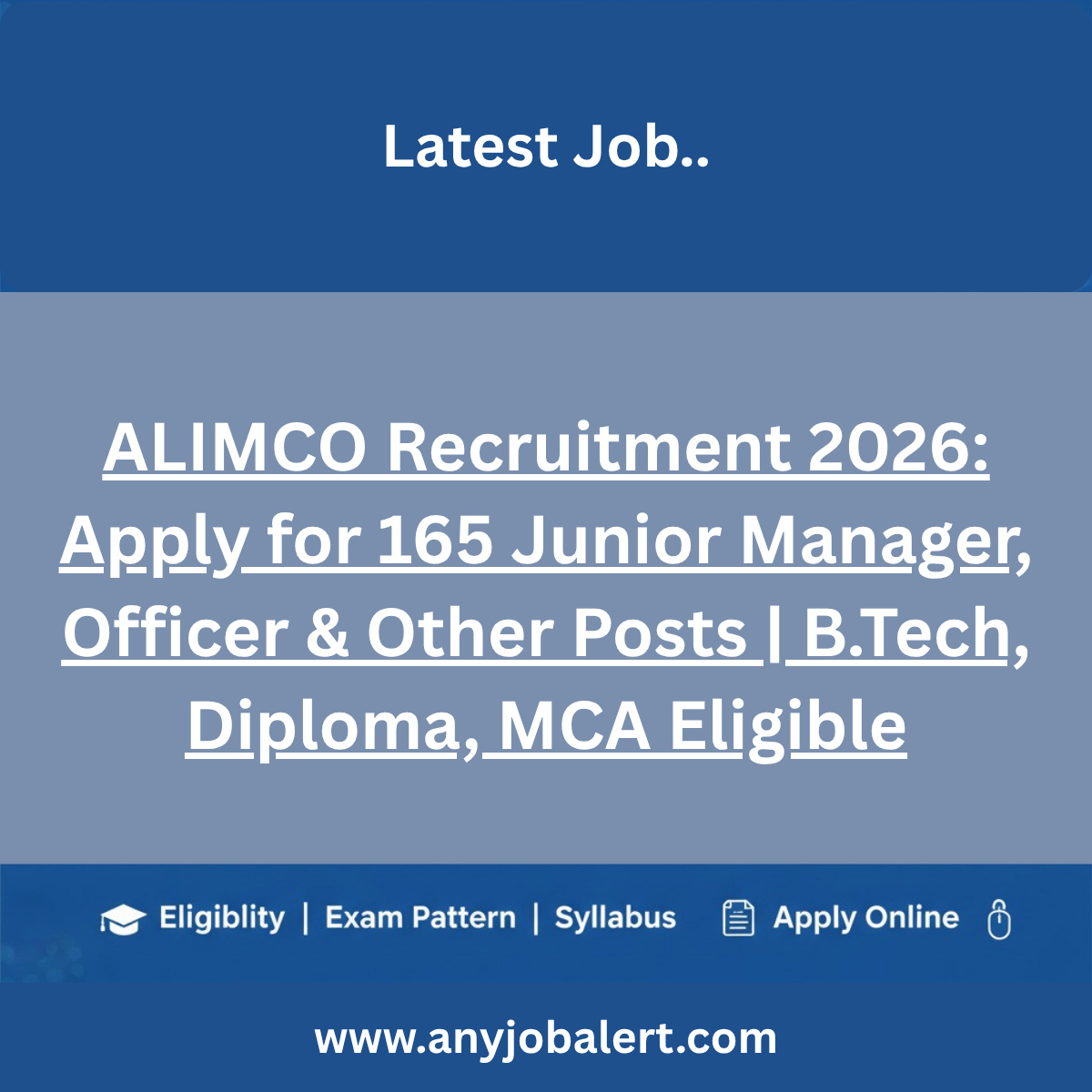 ALIMCO Recruitment 2026