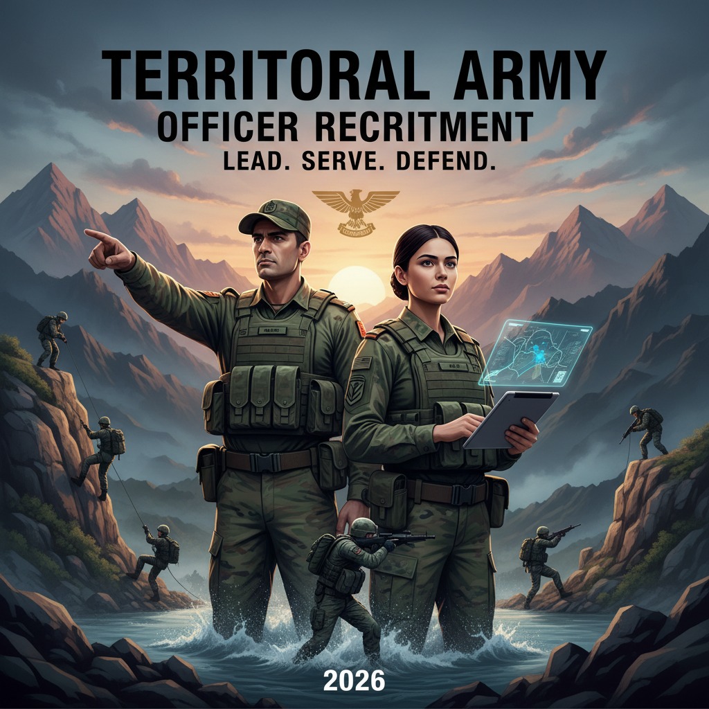 Territorial Army Officer Recruitment 2026 Apply Online for 12 Graduate Posts | AnyJobAlert