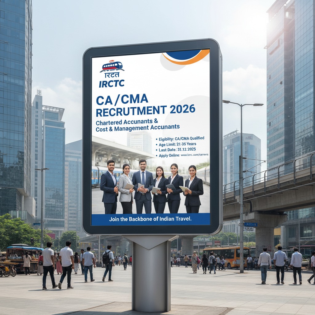 IRCTC CA/CMA Recruitment 2026 Notification Out for 4 Posts – Apply Before 21 May