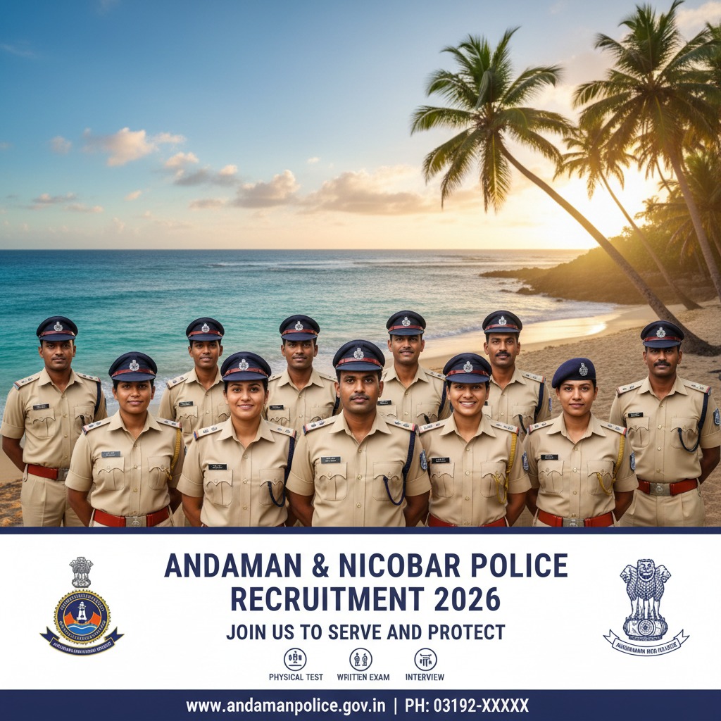 Andaman & Nicobar Police Recruitment 2026 Notification Out for 495 Group B & C Posts | Apply Online Before 17 May – AnyJobAlert