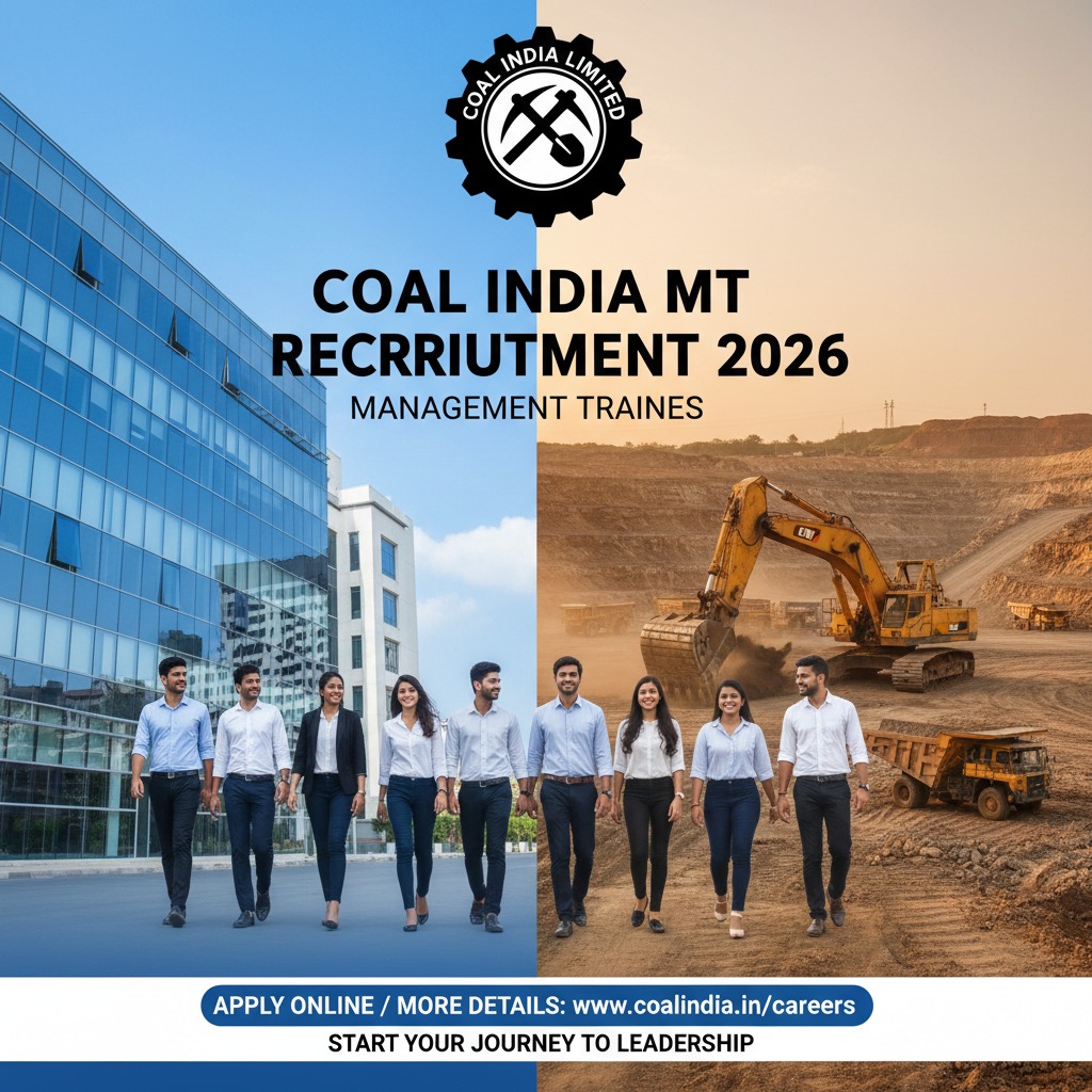 Coal India MT Recruitment 2026 – Apply Online for 276 Management Trainee Posts | Last Date 7 June 2026